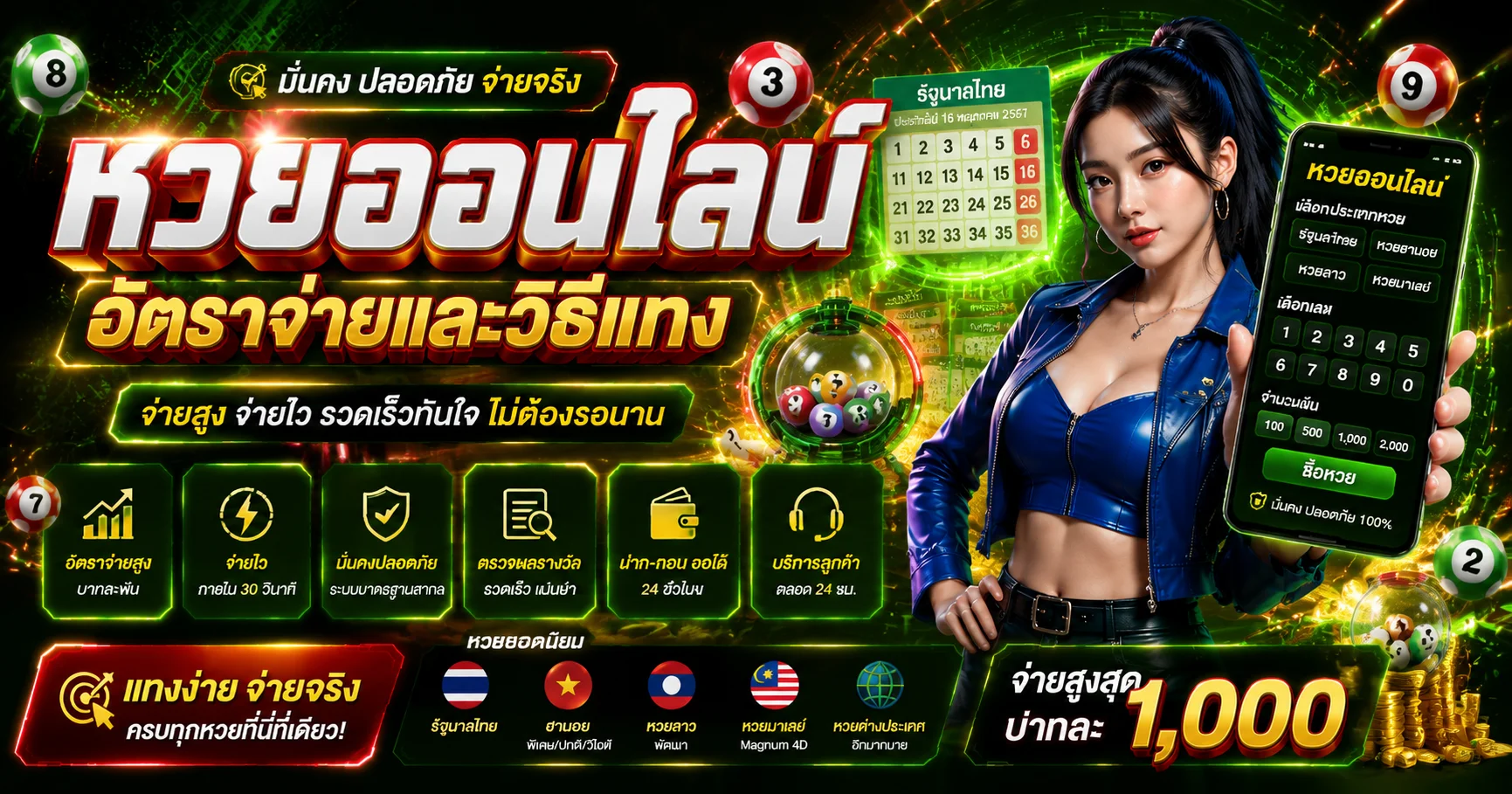 แทงหวยออนไลน์ PGW44 ครบทุกหวยดัง จ่ายสูง